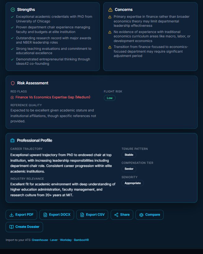 Strengths and concerns