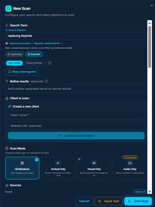 Scan starting across 12 platforms